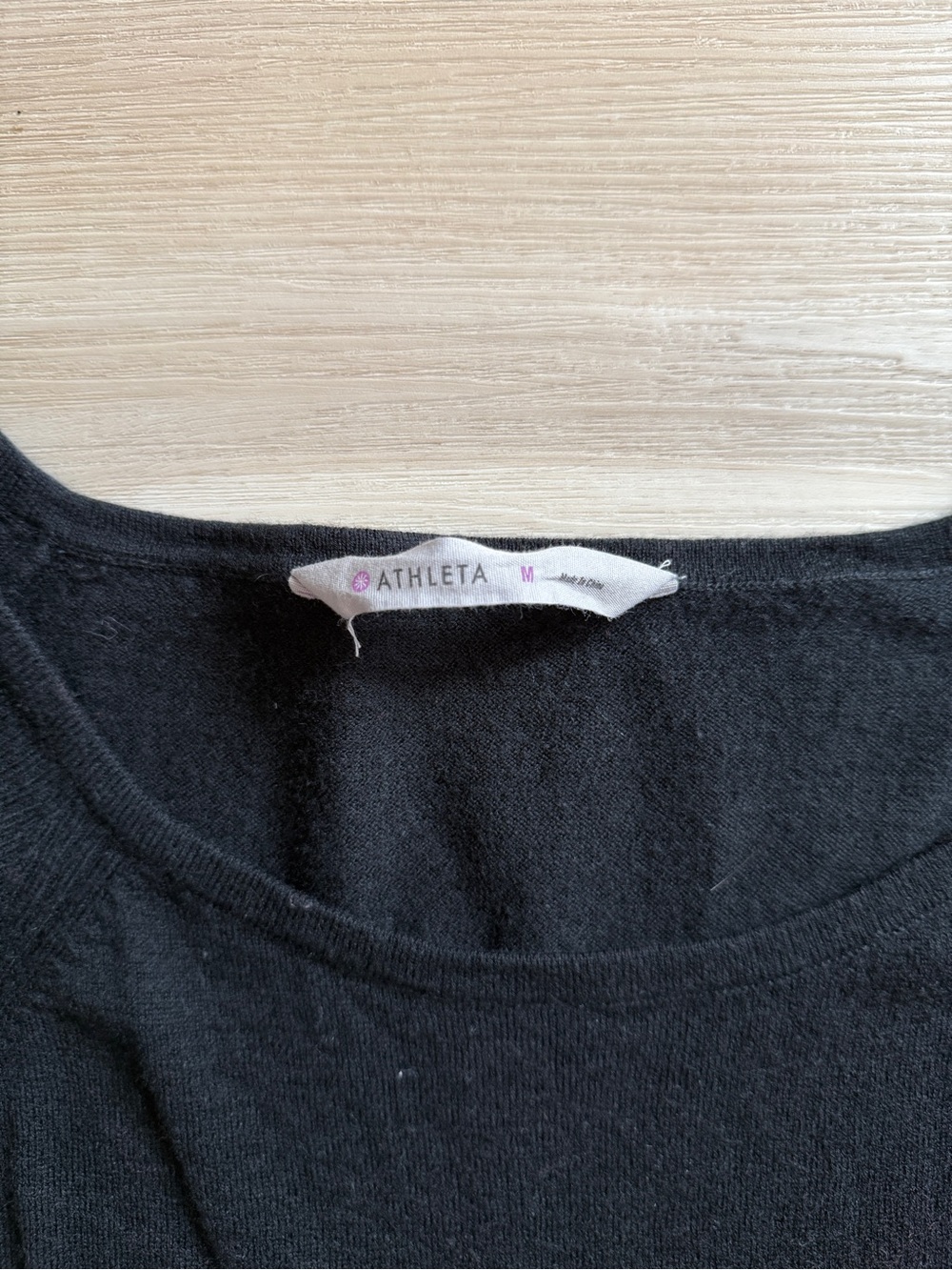 Athleta Dress Merino Wool Black Medium - Picture 4 of 7